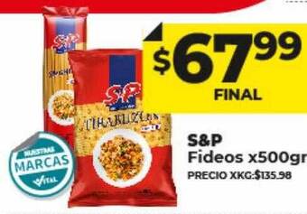 Supermayorista Vital S&p fideos oferta
