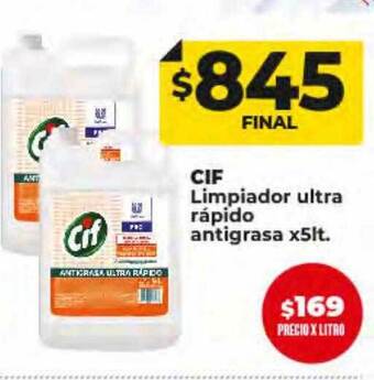 Supermayorista Vital Cif limpiador ultra rapido antigrasa oferta
