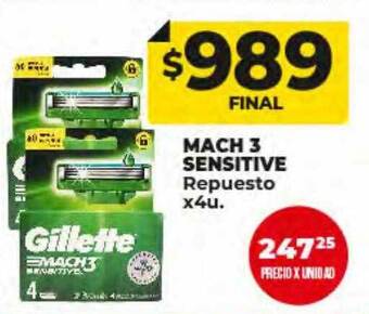 Supermayorista Vital Mach 3 sensitive repuesto oferta