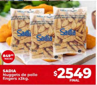 Supermayorista Vital Sadia nuggets de pollo fingers oferta