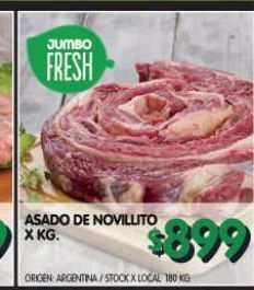 Jumbo Asado de novillito x kg oferta