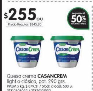 Jumbo Queso crema casancrem oferta