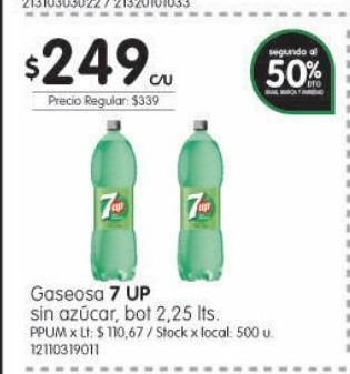 Jumbo Gaseosa 7 up oferta