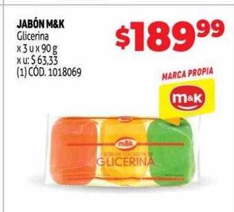 Makro Jabón m&k oferta