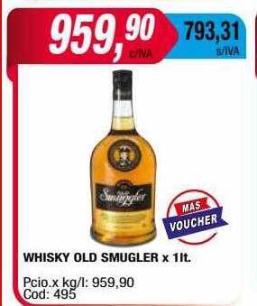 Maxiconsumo Whisky old smugler oferta