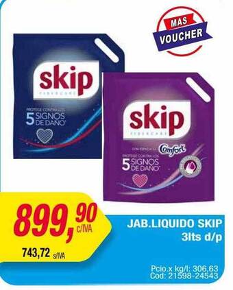 Maxiconsumo Jab liquido skip oferta