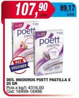 Maxiconsumo Des inodoros poett pastilla oferta