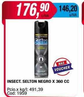 Maxiconsumo Insect selton negro oferta