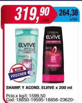 Maxiconsumo Shamp y acond elvive oferta