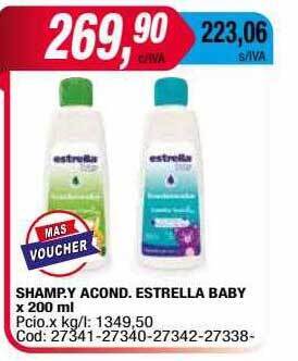 Maxiconsumo Shamp y acond estrella baby oferta