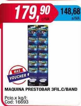 Maxiconsumo Maquina prestobar 3fil c band oferta