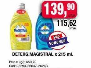 Maxiconsumo Deterg magistral oferta