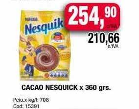 Maxiconsumo Cacao nesquik oferta