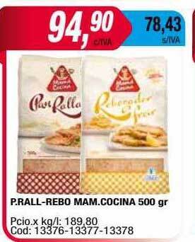 Maxiconsumo P rall-rebo mam cocina oferta
