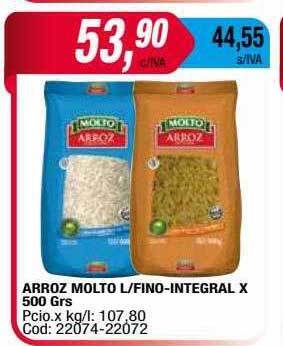 Maxiconsumo Arroz molto l fino-integral oferta