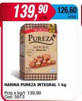 Maxiconsumo Harina pureza integral oferta