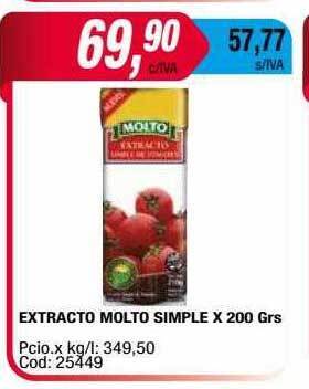 Maxiconsumo Extracto molto simple oferta