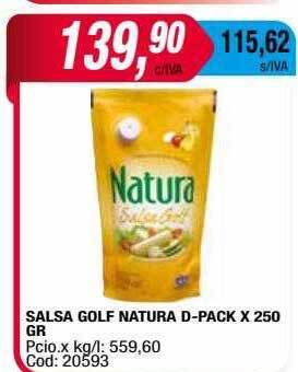 Maxiconsumo Salsa golf natura d-pack oferta
