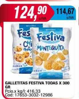 Maxiconsumo Galletitas festiva todas oferta