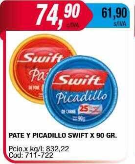 Maxiconsumo Pate y picadillo swift oferta