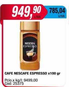 Maxiconsumo Cafe nescafe espresso oferta