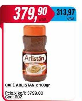 Maxiconsumo Café arlistan oferta