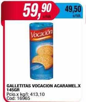 Maxiconsumo Galletitas vocacion acaramel oferta
