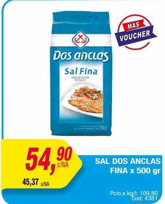 Maxiconsumo Sal dos anclas fina oferta