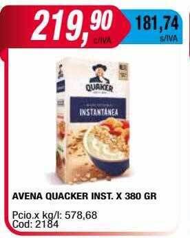 Maxiconsumo Avena quacker inst oferta