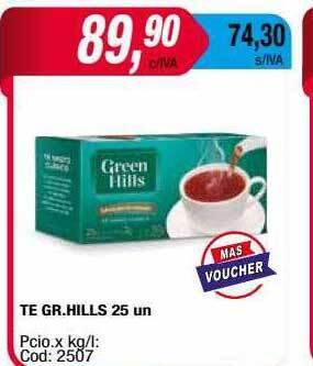 Maxiconsumo Te gr hills oferta
