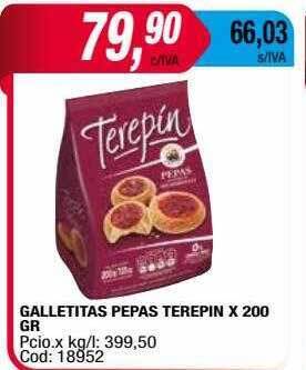 Maxiconsumo Galletitas pepas terepin oferta