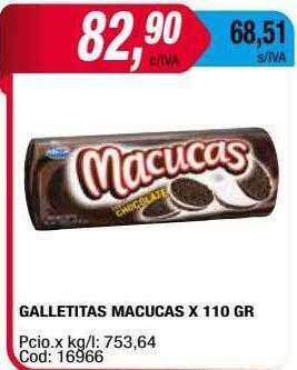 Maxiconsumo Galletitas macucas oferta