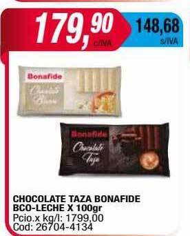 Maxiconsumo Chocolate taza bonafide bco-leche oferta
