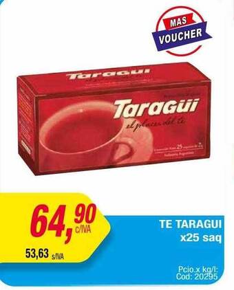Maxiconsumo Te taragui oferta
