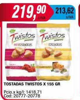 Maxiconsumo Tostadas twistos oferta