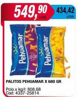 Maxiconsumo Palitos pehuamar oferta