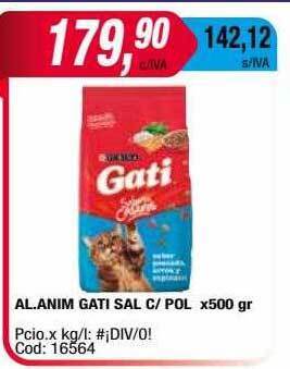 Maxiconsumo Al anim gati sal c pol oferta