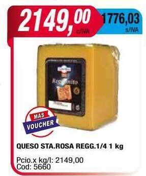 Maxiconsumo Queso sta rosa regg oferta