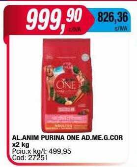 Maxiconsumo Al anim purina one ad me g cor oferta