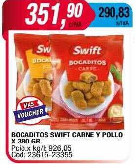Maxiconsumo Bocaditos swift carne y pollo oferta