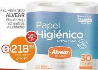 Alvear Papel higienico alvear oferta