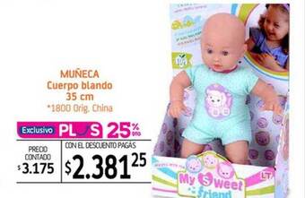 La Anonima Muñeca cuerpo blando 35 cm oferta