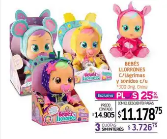 La Anonima Bebés llorrones c-mágrimas y sonidos c-u oferta