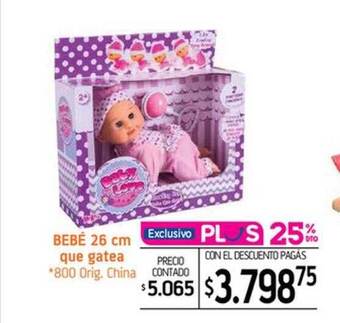 La Anonima Bebé 26 cm que gatea oferta
