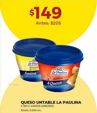 Super MAMI Queso untable la paulina oferta