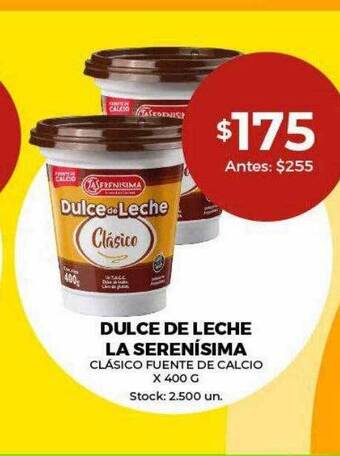 Super MAMI Dulce de leche la serenisima oferta