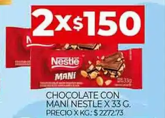 Supermercados DIA Neestle chocolate con mani nestle oferta