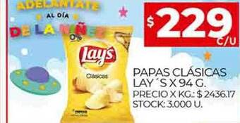 Supermercados DIA Papas clasicas lay's oferta