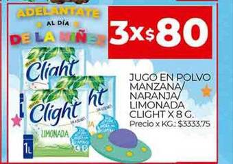 Supermercados DIA Jugo en polvo manzana-naranja-limonada clight oferta