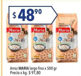 Hergo Arroz maria largo fino oferta